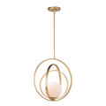 Maxim Coronet 1-Light 17.5" Wide Satin Brass Pendant Light 26054SWSBR